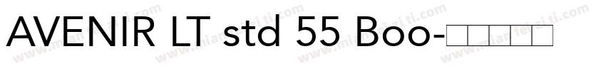 AVENIR LT std 55 Boo字体转换